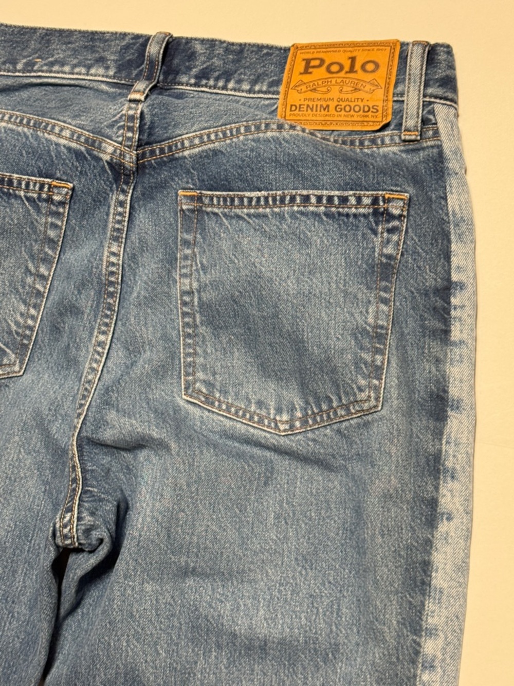 POLO by Ralph Lauren Women's Paneled Flare Premium‎ Denim Jeans Raw Hem Boho 29 - Picture 3 of 14